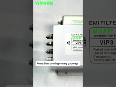 Filtre EMI monophasé à fréquence centrale nominale 50/60Hz avec un niveau d'atténuation supérieur
