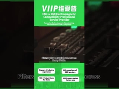 Filtre EMI en plastique conducteur robuste pour une suppression fiable des interférences de ligne