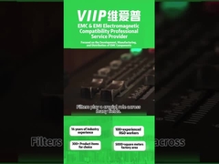 Casement métallique Filtres EMI CC pour une plage de température comprise entre -40°C et 85°C