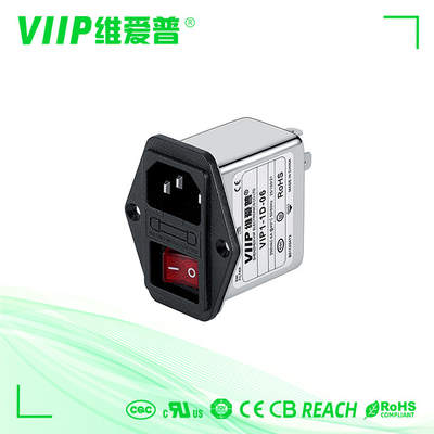 acheter Bâti extérieur passe-bas d'EMI Filter 6A de filtre du CEI de VIIP 250V online manufacture