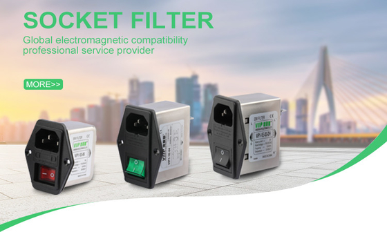 acheter Résistance d'isolation ≥ 100MΩ Filtre EMI CEM Filtre de prise d'entrée pour tension nominale 250VAC -40C-85C online manufacture