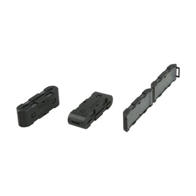Noyau de ferrite plat noir pour les alimentations électriques résistantes aux températures élevées