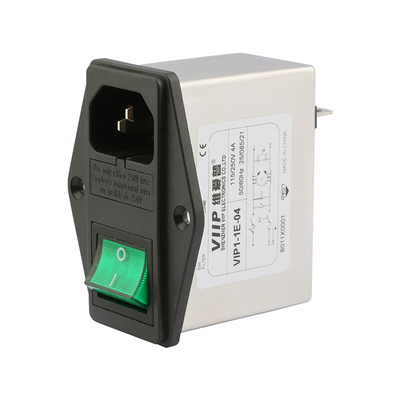 Filtre de prise IEC pour la réduction des interférences Filtre -25C- 85C pour une gestion et une suppression optimales du bruit