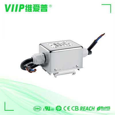 Filtre EMI en continu 30A 60VDC Filtre de bruit de ligne électrique avec boîtier métallique pour une attenuation de 150Khz-30Mhz