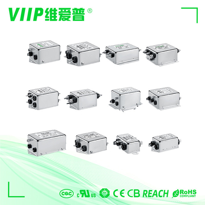 Impédance du filtre EMI à phase unique conforme à Rohs ≤1,5Ω Attenuation ≥20dB et suppression efficace des EMI
